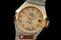 OMG0351A - Double Eagle Ladies Auto SS/YG Gold Diamonds J-Miyota
