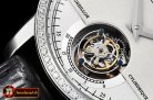Jaeger Le Coultre Master Grande Trad. Tourb. Cylindrique SS/LE Wht Tourb