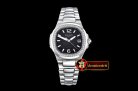 Patek Philippe Nautilus 7010 Ladies SS/SS Diams Blk - Swiss Qtz