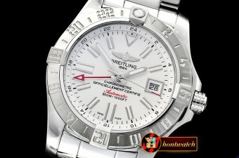 Breitling Avenger II GMT A3239011 SS/SS White GF A2836