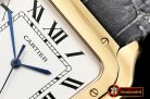 Cartier Santos De Cartier 2018 Mens YG/LE Wht Swiss Qtz