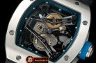 RM067B - Bubba Watson Tourbillon SS/RU Blue Swiss Qtz