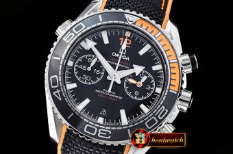 Omega P-Ocean Chrono Org Bez SS/NY JHF Blk A7750 Mod9900