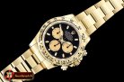 Rolex Daytona 116518 YG/YG Black/Stk ARF V2 A4130 Mod