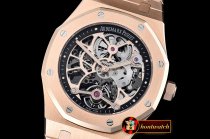 Audemars Piguet Royal Oak Skeletonal Tourbillon RG/RG Black Manu