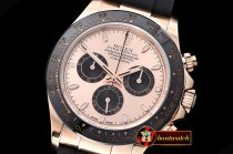 Rolex Daytona Ref.116515 RG/RU Rose/Blk Noob A7750 Mod