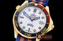 Omega Seamaster Commander 007 YG/NY White URF MY8205 Mod