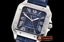 Cartier Santos De Cartier 2018 Mens XL SS/LE Blue V6F MY9015