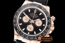 Rolex Daytona 116515 CER/RG/LE Blk/Stk OMF A4130 Mod