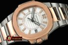 PP0178C - Nautilus 7010 Midsize 32mm TT RG White - Swiss Qtz