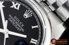 Rolex Datejust Man DJ 36mm Jub Dome 904L SS/SS Black Roman ARF A3135
