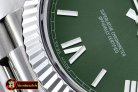 Replica Rolex DayDate 40mm SS/SS Green Roman Flut BP A2836 Mod32