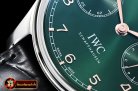 IWC Portugieser Annual Cal IW503502 SS/LE Grn YLF A52850