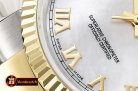 Rolex Datejust DJ 36mm Oyst Flt YG/SS White MOP Roman BP A3135 M
