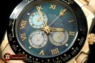 Replica Rolex Daytona 116528 YG/YG M-Green Roman A-7750 Sec@6
