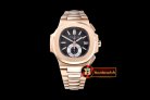 PP0199B - 5980 Nautilis Chrono RG/RG Black BP A-7750
