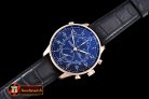 IWC0333B - Portuguese Chronograph Rattrapante RG/LE Blue A7750