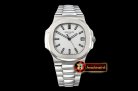 Patek Philippe Nautilus Jumbo 5711 SS/SS White/Stk PPF MY9015 Mod