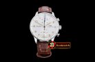 Luxury Replica IWC Portuguese Chrono SS/LE Wht/Wht Gold Num ZF A