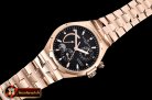 VACH. CONSTANTINE Overseas Dual Time Power Reserve RG/RG Blk TWA A1222