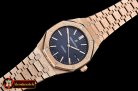 Audemars Piguet Royal Oak 15400 Frosted RG/RG Blue Asia 21J Mod 3120