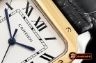 Cartier Santos De Cartier 2018 Ladies YG/SS/LE Wht Swiss Qtz