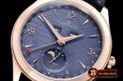 Jaeger Le Coultre Master Calendar Moonphase RG/LE Blue OMF MY9015 Mod
