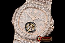 Patek Philippe Nautilus 40mm Tourbillon Fantasy DIAM/RG Asia HW Tourb