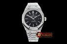 Audemars Piguet Royal Oak 15400 Frosted SS/SS Black Asia 21J Mod 3120