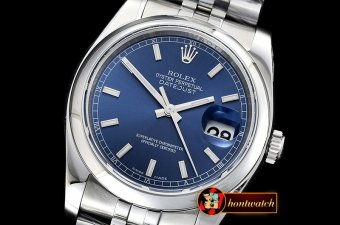 Rolex Datejust Man DJ 36mm Jub Dome 904L SS/SS Blue Sticks ARF A3135