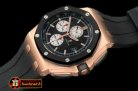 AP0285 - 2011 Royal Oak Chronograph RG/LE Black A-7750 Sec@12