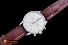 IWC Portuguese Chrono Diam SS/LE Wht/Gold ZF A79350 Mod