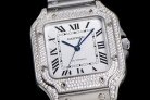 CARTIER SANTOS A8F 35mm MY9015 SS/SS DIAMOND