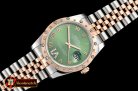 Rolex Datejust Midsize 31mm Diam Bez RG/SS Green Diam BP A2836