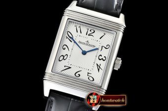 Jaeger Le Coultre JL Reverso Mens SS/LE White/Num MY8215 Mod