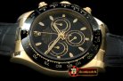 Replica Rolex Daytona 116528 YG/LE Black Stk A-7750 Sec@6 28800