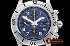 Replica Breitling Superocean SteelFish Chrono SS/RU Blue/Blk A77