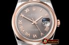 Rolex DateJust 36mm Jub Dome RG/SS Grey/Rmn BP A2813