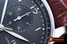 IWC Portuguese Chrono SS/LE Grey/Black ZF A79350 Mod