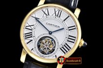 Cartier Ronde De Cartier 42mm YG/LE White Tourbillon HW