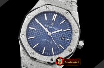 Audemars Piguet Royal Oak Jumbo 15400 Frosted SS/SS Blue Asia 21