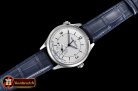 Jaeger Le Coultre Master Control Geographic Sector SS/LE Wht MY9015 Mod