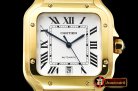 Cartier Santos De Cartier 2018 Mens XL YG/YG Wht BVF MY9015
