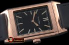 JL078E - Reverso Classique RG/LE Black Stk Jap Qtz