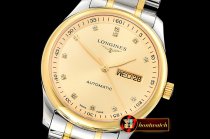 LON016A -Longines Master Collection DayDate YG/SS LGF Gold A2836