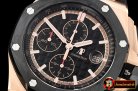 Audemars Piguet Royal Oak Offshore Novelty CER/RG/RU Blk JF V2 A3126