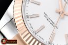 Rolex Datejust DJ2 41mm Oyt Flt RG/SS White/Stk BP Asia 2813