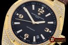 VACH. CONSTANTINE Overseas Ref.47074 YG/LE Black MY8215 Mod Cal5