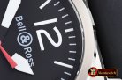 Replica BELL & ROSS BR03-92 SS/RU Black/White/Red Ltd Ed Miyota
