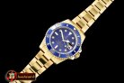 Rolex Submariner 116618 Diam YG/YG Blue BP V2 SP Asia 3135